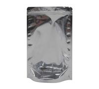 AIBAOBAO 50Pcs Mylar Holographic Bags, Resealable Foil Smell Proof Mylar Bags, 12x20cm Food Stand Up Pouches with Clear Front for Candy, Cookies, Jewelry, Herbs, Snack, Coffee Bean, Kitchen, Party