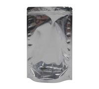 AIBAOBAO 50Pcs Mylar Holographic Bags, Resealable Food Foil Smell Proof Mylar Bags Stand Up Pouches with Clear Front for Candy, Cookies, Jewelry, Herbs, Snack, Coffee Bean, Kitchen, Party (15x22cm)