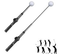 AIBAOBAO Golf Swing Training Aid, Adjustable Golf Grip Trainer for Posture Correction, with Stretchable Alignment Sticks Retractable for Men Women Kids Indoor & Outdoor Practice, Birthday Gift