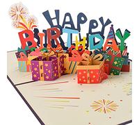 AIBAOBAO Pop Up Love Birthday Greeting Cards, Birthday Card 3D Pop Up with Envelope and Message, Card Greeting Cards Birthday Cake Birthday Cards Happy 3D Pop Up Card for Family, Mama, Friend, Girl