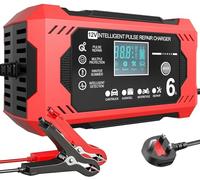 Aibeau Car Battery Charger & Maintainer 6A 12V Smart Battery Charger with LCD Display - For Car, Motorcycle & AGM Batteries