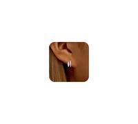 AIBELOPY Rhinestone Earrings for Women Trendy 14K Gold Plated Sterling Silver Hypoallergenic Dainty Statement Cubic Zirconia Leaf Earrings Stud Earrings Birthday Gifts for Mom Wife Daughter, Sterling