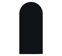 AIBIIN 3.3x7ft Solid Black Color Arch Shape Backdrop Round Top Backdrop Arch Frame Cover 2-Sided Fit Background Stand for Wedding Ceremony Birthday Party Baby Shower Banquet Decoration