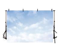 AIBIIN Blue Sky White Cloud Photograph Backdrop Natural Scenic Baby Shower Birthday Party Background Decoration Studio Photo Props 7x5ft