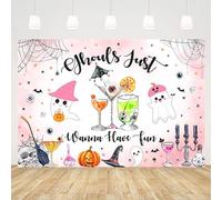 AIBIIN Ghouls Just Wanna Have Fun Backdrop Pink Halloween Girls Night Photography Background Halloween Bachelorettte Party Decorations Photo Studio Props 7x5ft