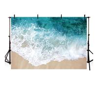 AIBIIN Ocean Beach Backdrop for Photography Summer Hawaiian Beach Blue Sea Birthday Party background Photo Studio Props 7x5ft