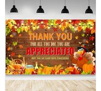 AIBIIN Thank You Backdrop Thank You for All You Do Decorations Happy Thanksgiving Photography Background Banner Fall Friendsgiving Give Thanks Decorations Party Banner 70.8 x 43.3 inch