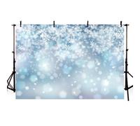 AIBIIN Winter Snowflakes Photograph Backdrop Glitter Ice Snow Falling Background New Year Birthday Party Decoration Banner Baby Shower Portrait Photo Booth Props 7x5ft