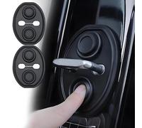 AIBINGBH 4Pcs Car Door Lock Cover Protector for VW Passat B9 2024 2025 R-Line, Soundproof Buffer Damper Guard, Rustproof Waterproof Seal Strips, Silicone Black