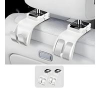 AIBINGBH Car Seat Headrest Hook for Audi Q7 2019-2024, Organiser Hooks Back Headrest Hanger Seat Accessories, 2 Pack,C