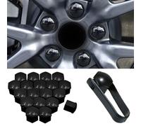 AIBINGBH Car Wheel Nut Covers Caps for MG HS Trophy 2024, 20 Pcs car wheel nut caps Auto Tyre Hub Screw Nut Wheel Lug Nut Bolt Caps Kit Protection Center Hub Cap Set,B-17mm