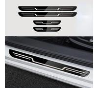 AIBINGBH Stainless Steel Car Door Sill Protectors, Silver, 4pcs for VW Arteon R-Line ab Bj.2020