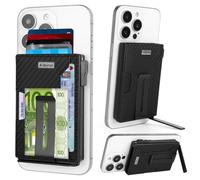 Aibirui For Magnetic Wallet with 4000 g Magnetic Strength, Pop-up 8 Card Holder, Money Clip & Mobile Phone Stand, RFID Protection, Vegan Leather, Compatible with iPhone 17/16/15/14/13/12 Series