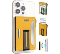 Aibirui Wallet for men,Magsafe Wallet with Money Clip,Ridge Wallets for Men | Magnetic wallet for iPhone 17/16/15/14/13/12 Series,Card Holder,Holds 8 Cards & Bills, Aluminum & Microfiber Leather