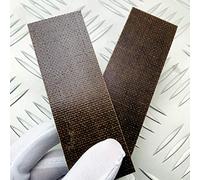 Aibote 1 Pair Brown Micarta Knife Handle Scales Slabs Sword Handles Grips Knives Custom DIY Material Tool for Blank Blades (160X50X8MM)