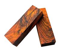Aibote 1 Pair Natural Dalbergia Wooden Knife Handle Scales Yellow Sandalwood Slabs for Knife Making Blanks Blades Custom DIY Material Tools(4.72"X1.58"X1")(Each Pair is Unique)
