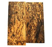 Aibote 1 Pair Natural Wood Knife Handle Scales Slabs Sword Handles Grips Knives Custom DIY Material Tool for Blank Blades(Each is Unique) (Mexico Bocote)