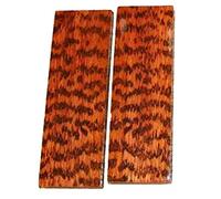 Aibote 1 Pair Snake Wood Knife Handle Scales Slabs Sword Handles Grips Knives Custom DIY Material Tool for Blank Blades-4.72"x1.57"x0.39"(Each is Unique)