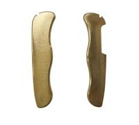 Aibote 1 Pair Solid Brass Handle Scales Handles Patch DIY Tool Replacement Grips Fit for 111mm Victorinox Swiss knife