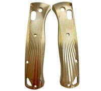 Aibote 1 Pair Solid Brass Handle Scales Replacement Grips Designed for Benchmade Bugout 535 DIY Tool Handles Patch