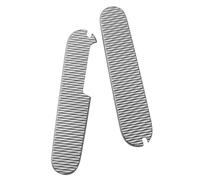 Aibote 1 Pair Titanium Alloy Handle Scale Sleeves Patch for DIY Tool Replacement Handles Fit 91mm Victorinox Swiss Pocket Knife (A)