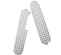 Aibote 1 Pair Titanium Alloy Handle Scales Handles Patch DIY Tool Replacement Grips Fit for 91mm Victorinox Swiss Army knife (C)
