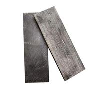 Aibote 2pcs Natural Black Buffalo Horn Material Scale Slabs Handle Scales Knives Custom DIY Tool for Knife Making Blanks Blades