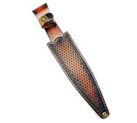 Aibote Fixed Blade Knife Sheath Fits up to 9.4" Blade,Leather Straight Knife Sheath Case Holder Tactical Holster Scabbard with Belt Loop