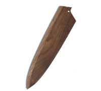 Aibote Handmade Natural Black Walnut Wood Japanese Gyuto Chef Knives Sheath Magnetic Knife Case Holder Protector Wooden Cover(9 inch,Black Walnut-Bevel Entrance)