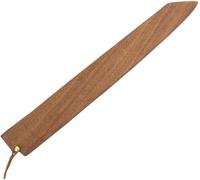 Aibote Handmade Natural Black Walnut Wood Japanese Sashimi Knife Sheath Wooden Cover with Brass Pin Chef Knives Case Holder Protector for Yanagiba Sujihiki Slicer (Kiritsuke 330MM)