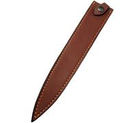 Aibote Leather Scabbard Fish Filet Sashimi Knife Sheath With Belt Loop Case Hunting Holster Chef Knives Holder Sheaths Bag Pocket for Double Edge Knives Fruit Knives