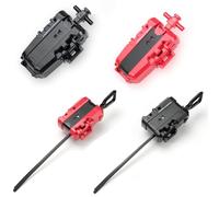 AIBREAY 2 Pack X Winder Launcher, X Gyro Launcher Set for Players Battles, Only Work with X Series Right-Spinning Tops (Red + Black)