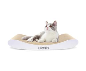Aibuddy Cat Scratcher, Curve Scratching Pad Reversible Cardboard Loung