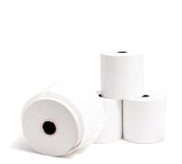 AIBULO 100 Pack 80 x 80 mm Thermal Till Rolls - BPA-Free Premium Receipt Paper for EPOS, POS Printers, Card Machines & Cash Tills - Red Warning Strip, Jam-Free Feed, Long-Lasting Rolls