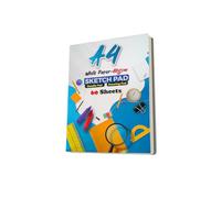 AIBULO 2-Pack A4 Sketch Book for Kids - 80 White Pages Per Pad | Plain Paper Pad for Drawing, Colouring & Art | A4 Drawing Pad for Kids | Sketch Pad for Kids | Kids Drawing Paper | Cover May Vary