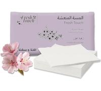 AIBULO 2 Packs of 6 Disposable Refreshing Towels (12 Total) - Cherry Blossom Scented Individually Wrapped 25x25cm Wet Wipes - Hot or Cold Use - Ideal for Travel, Restaurants, Hotels & More