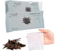 AIBULO 2 Packs of 6 Disposable Refreshing Towels (12 Total) - Oud Scented Individually Wrapped 25x25cm Wet Wipes - Hot or Cold Use - Premium Wipes for Travel, Dining, Hotels, Camping & More