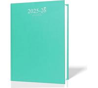 AIBULO 2025-2026 A4 Week-to-View Academic Diary - Teal | Weekly Planner (August 2025 to July 2026) | Hardback Cover, Timetables, Notes & Year Planners