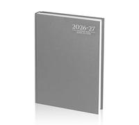 AIBULO 2026-2027 Academic Diary A4 Week To View Grey Hardback - Weekly Planner August 2026 to July 2027, Student & Teacher School Planner, Timetable, Appointment & Study Organiser Diary