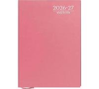 AIBULO 2026-2027 Academic Diary A4 Week To View Pink Hardback - Weekly Planner August 2026 to July 2027, Student & Teacher School Planner, Timetable, Appointment & Study Organiser