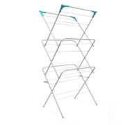 AIBULO 3 Tier Clothes Airer Indoor Foldable 24 Rail Clothes Drying Rack | Laundry Rack Clothes Horse with Non Slip Feet & Hanger Corners | Space Saving Clothes Airer Indoor Outdoor