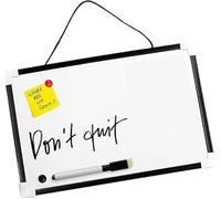 AIBULO 5-Pack A4 Magnetic Whiteboards with Erasers & Magnets - Dry Wipe Memo Boards for Home, Office, School & Kitchen - Reusable Writing Boards for Notes, Reminders, Planning & Kids Drawing