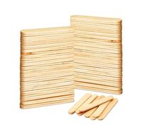 AIBULO 6 Inch Pack of 500 Wooden Waxing Spatulas - Premium Disposable Wax Sticks for Body Hair Removal, Spa-Quality Applicators, Suitable for Warm, Hot, Hard, and Soft Wax