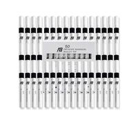 AIBULO Black Dry Wipe Markers Pack of 50 | Whiteboard Markers for School, Office & Home | Quick-Dry, Erasable, Non-Toxic White Board Pens for Writing on Whiteboards, Glass & Smooth Surfaces