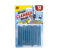 Aibulo Drain Sticks 12 Pack - Pipe Unblocker for Kitchen & Bathroom - Non-Toxic - Prevents Blockages & Keeps Water Flowing Freely