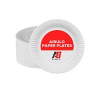 AIBULO Eco-Friendly 9-Inch Paper Plates 30 Pcs 23cm - Durable, Disposable, and Perfect for Parties, Events, and Catering - Enhance Every Celebration with Ease and Elegance!