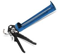AIBULO Heavy Duty Blue Skeleton Caulking Gun - 310ml | Professional Sealant Applicators with Smooth Rod, 360° Rotating Barrel, Ergonomic Grip & Anti-Drip Feature