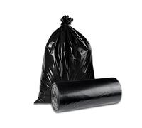 AIBULO Pack of 1 - 70L Extra Strong Black Bin Bags, Heavy Duty Refuse Sacks for Home, Office, Garden & Commercial Use, Tear-Resistant, Leak-Proof, Eco-Conscious Waste Management Solution