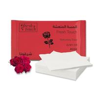 AIBULO Rose Scented Towel Wipes 6 Pack - Large 25cm x 25cm Soft Disposable Towels for Face, Hands & Body - Individually Wrapped Napkins - Hot or Cold Use - Travel, Dining, Events, Hospitality