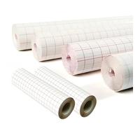 Aibulo Self Adhesive Clear Book Cover Film - High Gloss Sticky Back Plastic for Books, Documents, Crafts, and More - Easy Application with Grid-Marked Backing Paper (33cm x 3 Meter)